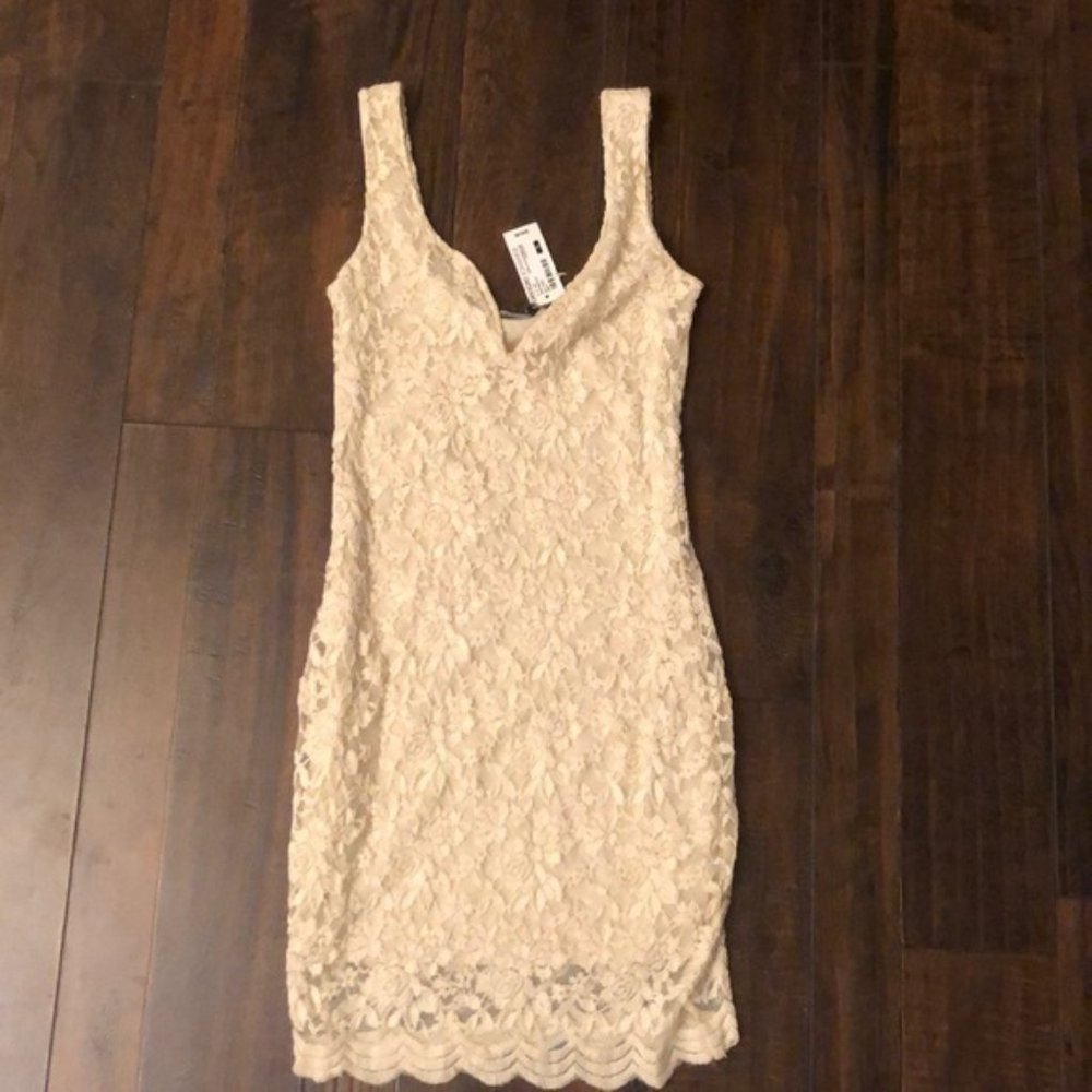Ivory lace dress